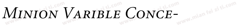 Minion Varible Conce字体转换